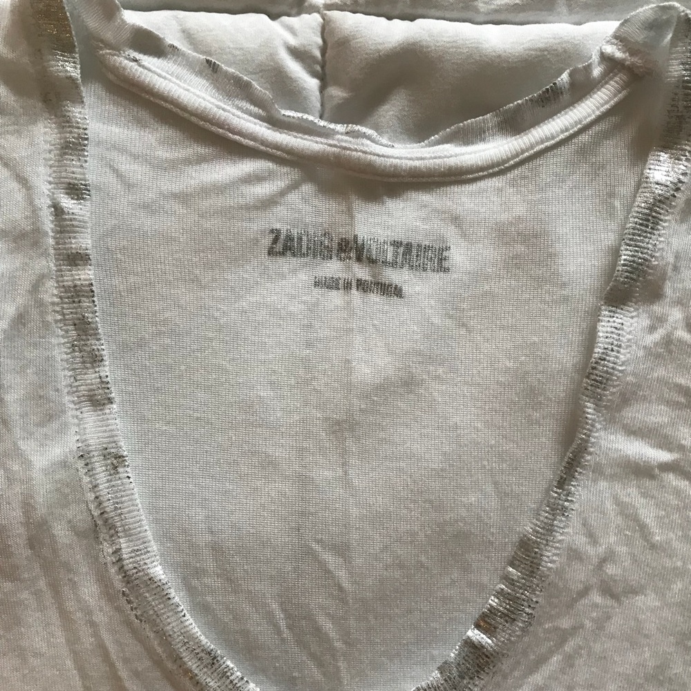 Zadig & Voltaire white foil top